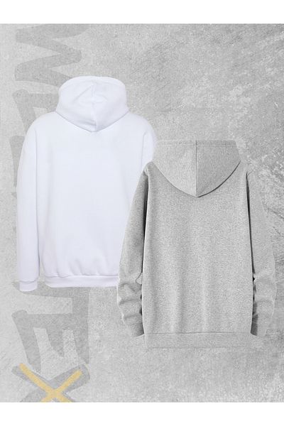 WEARTEX 2 Pack Unisex Oversize Hooded Sweatshirt