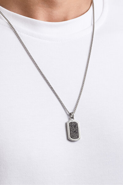 So CHIC... Lav Taşlı 60 Cm Çelik Erkek Bileklik