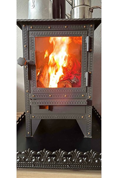 Nurak Kuzine Soba Zigana Gold Camlı şömine