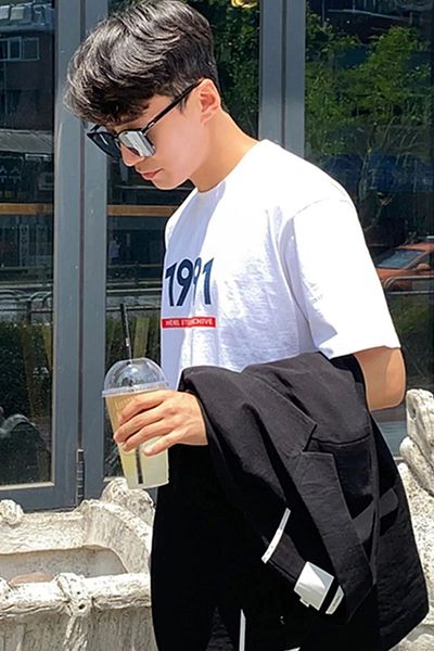 Sezon tekstil Printed Crew Neck Oversize Cotton T-Shirt