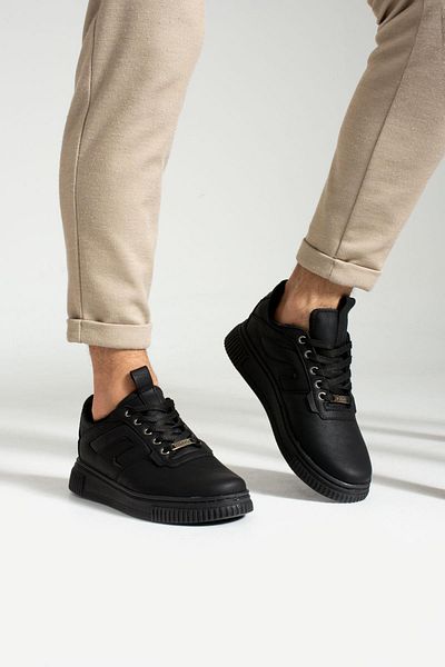 L.A Polo 345 Black Color Black Sole Men's Casual Shoes