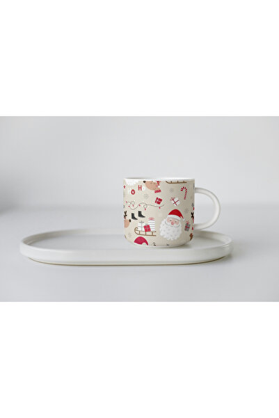 EYBaskı Tasarım PORSELEN NOEL YILBAŞI TEMALI NESCAFE FİNCANI