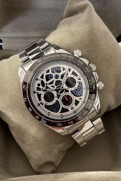 Leerybee Skeleton Patterned Men's Wristwatch Nla-015