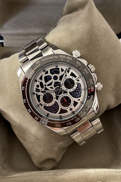 Leerybee Skeleton Patterned Men's Wristwatch Nla-015