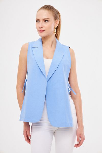 armonika Vestă pentru femei Baby Blue pentru bărbați cu cravată laterală ARM-25K 001007