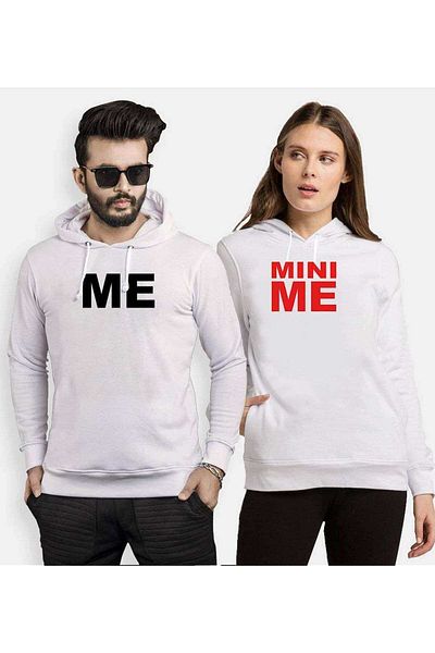 Tshirthane Me Mini Me Lover Combos Hooded Couple Combination