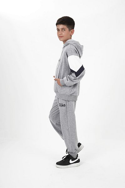 HayKids Σετ αθλητικής φόρμας με κουκούλα με κουκούλα για αγόρια με δύο κορδόνια