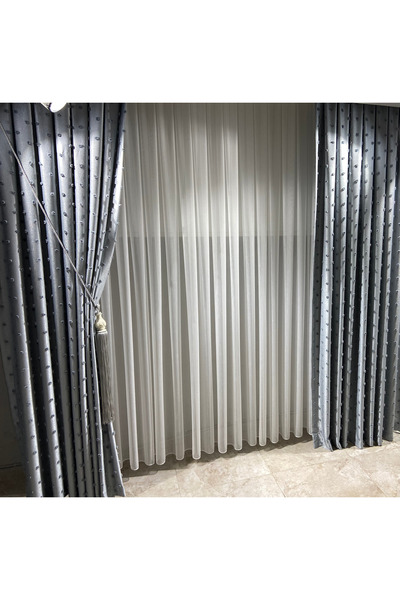 Fashion Pearl Moda Inci Perde, Ponponlu Fon Perde