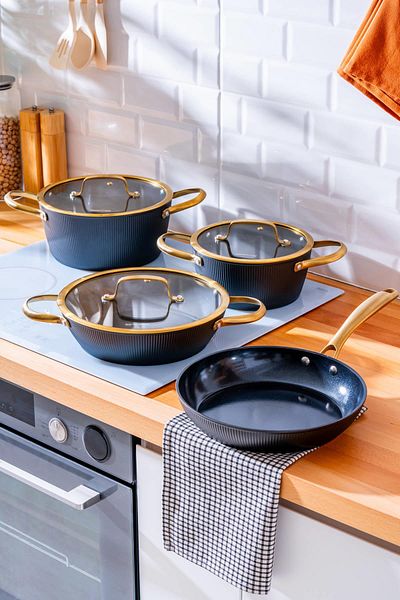 ACAR Ultimate Pro 7-Piece Cookware Set - Black
