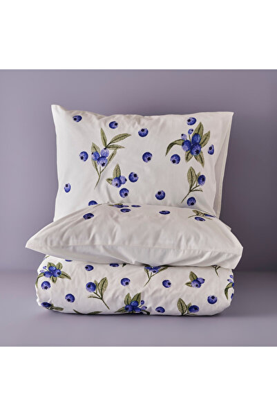 Bella Maison 100% Cotton Ranforce Blueberry King Size Duvet Cover Set (240X220 cm)