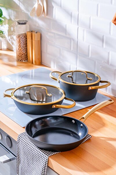 ACAR طقم أواني طهي ألتيميت برو 5 قطع - أسود