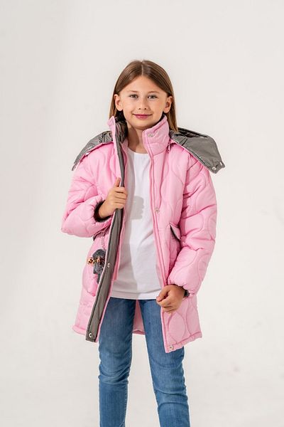 GİYİCEM Children's removable hood stuffed bear puffy jacket
