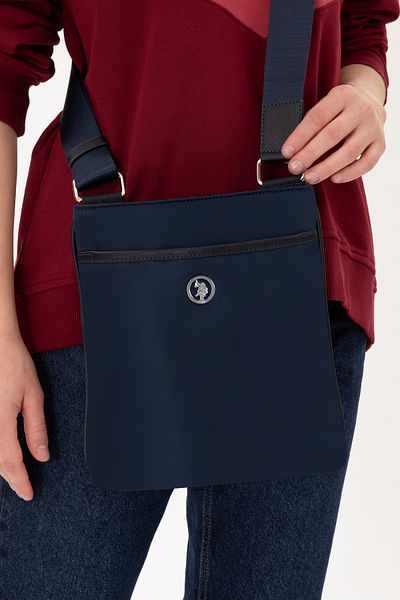 U.S. Polo Assn. Women's Navy Blue Quilted Crossbody Bag 50300296 -Vr033
