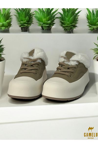 GAMELU Mini Ankle Microfiber Leather Rubber - Ελαφριές και αντιολισθητικές μπότες Memoryfoam με πούπουλα