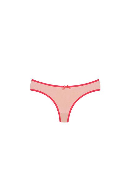 Akbeniz Set de chiloți tangi din bumbac, colorat în pulbere, 3 piese - 40251