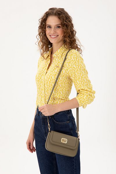 U.S. Polo Assn. Women's Khaki Crossbody Bag 50300276 -Vr027