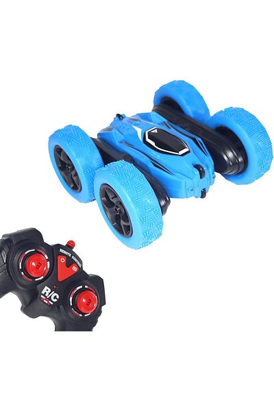 FUNFY EL2001 Racing Stunt RC Toy Car With 4WD |Blue|Rechargeable Battery For Kids, Adults