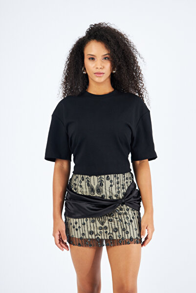 Lasiento Aurora Black Mini Skirt