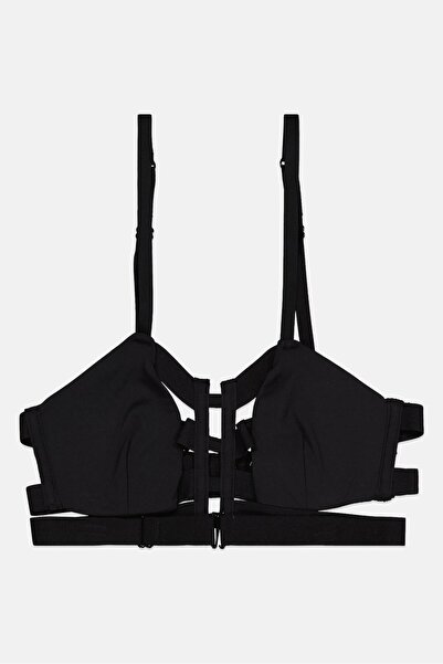 Cosmogonie حمالة صدر نسائية مبطنة بشكل خفيف بدون سلك، لون أسود