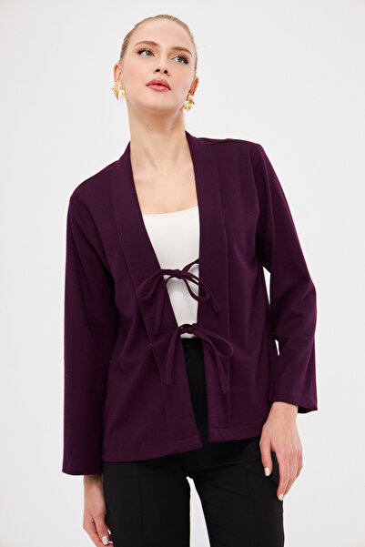 armonika Жіноча фіолетова куртка з плотовим коміром з переднім багажним відді...