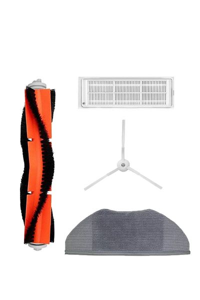 Roborge Xiaomi Vacuum Mop 2 Lite - مكنسة كهربائية روبوتية، مجموعة قطع غيار مكونة من 4 قطع (MJSTL)
