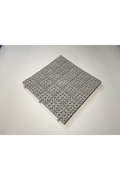 Gerçektrend بلاط أرضيات بلاستيكي بنمط مربع لتقويم العظام - أرضية أرضية مقاس 33 × 33 × 1.8 (قطعة واحدة)