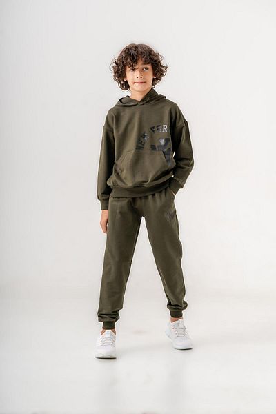 Mışıl Kids Boys' Tracksuit SEt - NEW YORK CITY PrintEd, Kangaroo PockEt DEtail, HoodEd