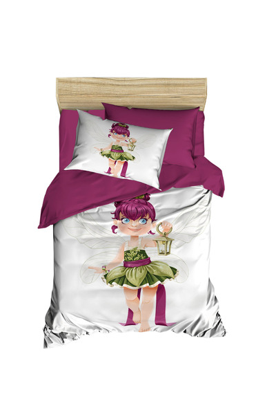 Fabeteks Digital Single Youth Duvet Cover Set with Fairy Wings