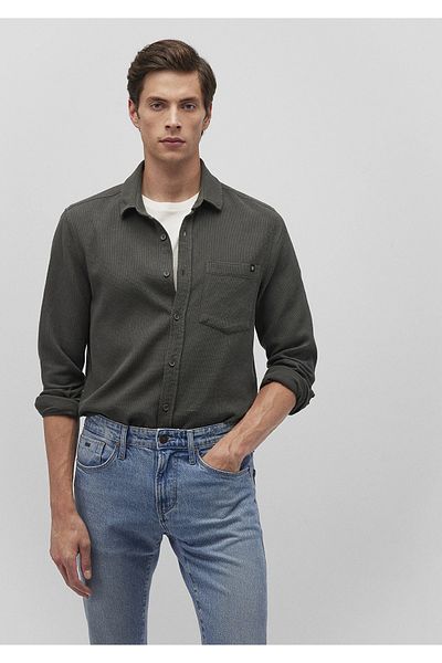Mavi Πράσινο πουκάμισο Slim Fit / Slim Fit 0211237 -88487