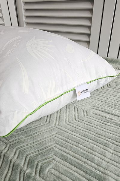 housein Perna Nano Aloe Vera cu Piping Verde - Seria Moale 50x70 Cm