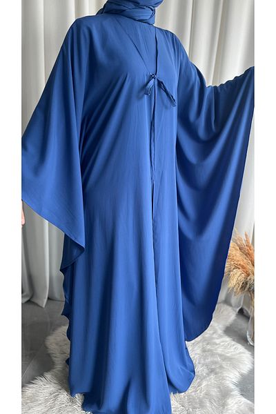 afife Medina Silk 3 Piece Abaya Suit Umrah Outfit