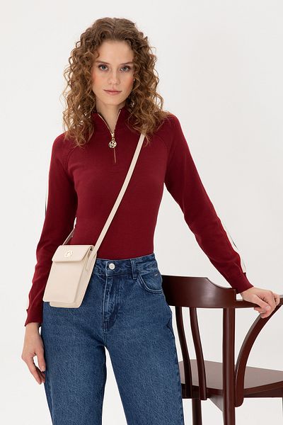 U.S. Polo Assn. Women's Cream Phone Bag 50300339 -Vr071