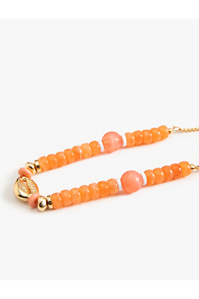 Koton Boncuklu Kolye Deniz Kabuğu Detaylı