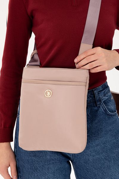 U.S. Polo Assn. Women's Beige Quilted Crossbody Bag 50300296 -Vr011