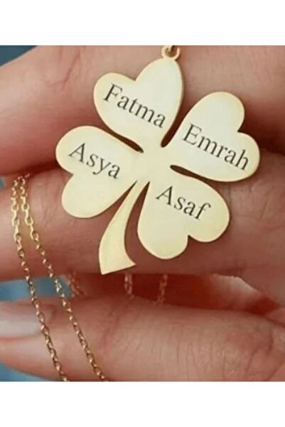 MOD10 Kişiye Özel İsim Yazdırılabilir Yonca Kolye