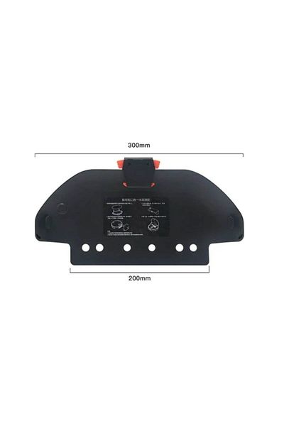 Roborge Xiaomi Mop Pro - حامل قماش ممسحة أسود متوافق مع مكنسة كهربائية روبوتية (STYTJ02YM)