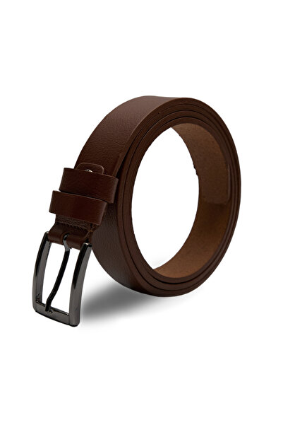 PiyasaSepeti Ανδρική ζώνη από γνήσιο δέρμα ιταλικής καφέ χρώματος