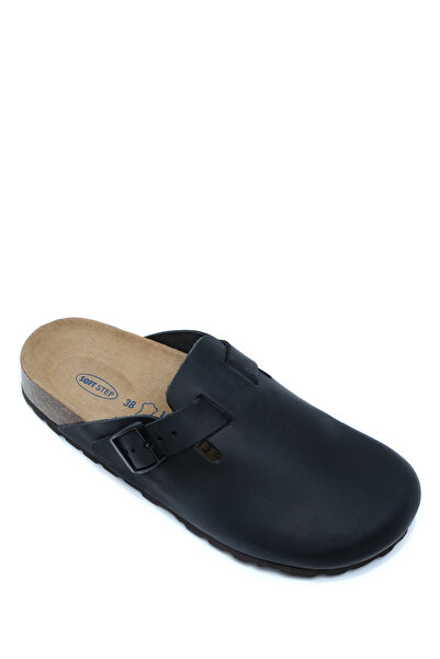 Kifidis K00863DK Kifidis Soft Step Kadın Deri  Sabo Mantar Terlik 36-41