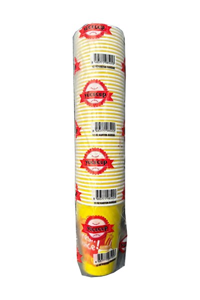 DAĞYÜCE Dağyüce Kağıt Karton Bardak Çay Kahve Meşrubat Bardağı - 12 Oz - 50 A...