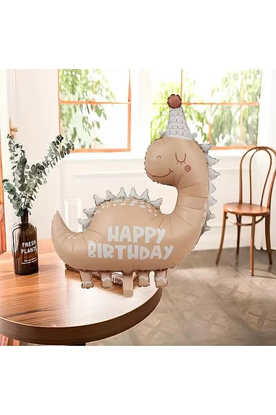 Parti Station 1 Year Old Dinosaur Retro Balloon Set - Bohemian Colors Birthday Balloon