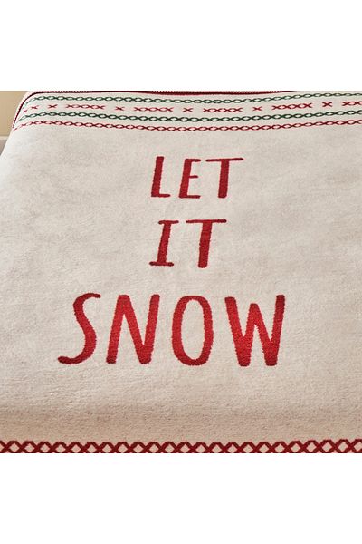 Bella Maison Jolly Cotton Double Blanket Red-Green (180X220 cm)