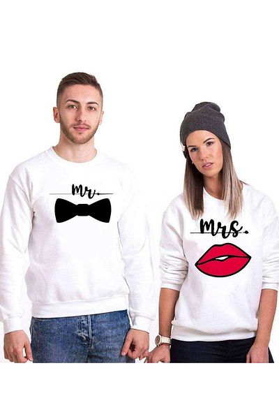 Tshirthane Mr.papyon Mrs. Lover Combinations Sweatshirt Couple Combination