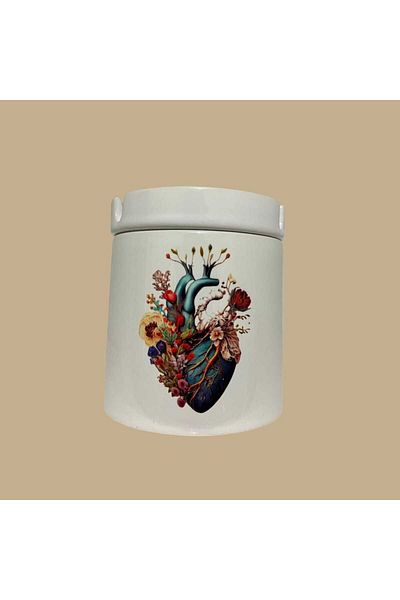 GameFruy Floral Heart Printed Ashtray Washable No Smell