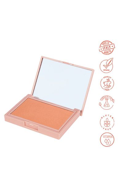 Dora Joy 02 Juicy Peach Powder Blush - Matte Powder Blush, Vegan, Vitamin E