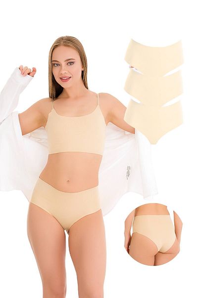 Newlilla 308 nahtloses Laser-Bato-Höschen für Damen mit hoher Taille