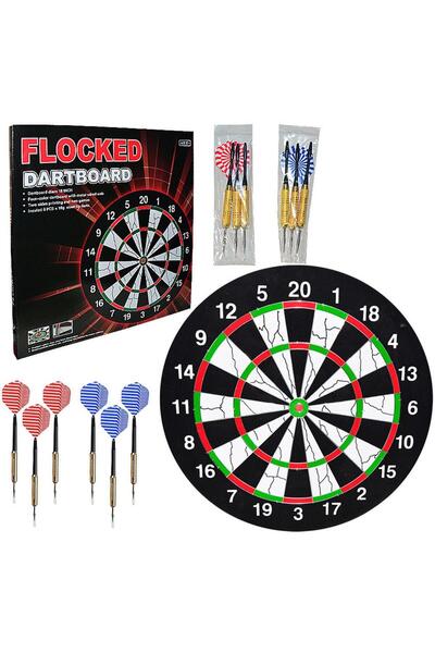 AVESSA 45 Cm Mdf Dart Tahtası 6 Adet Ok Dart20