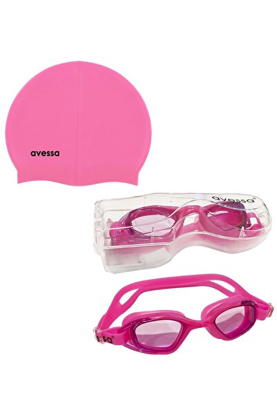 AVESSA طقم حمام سباحة للكبار مكون من قطعتين باللون الوردي Gs3-sc406