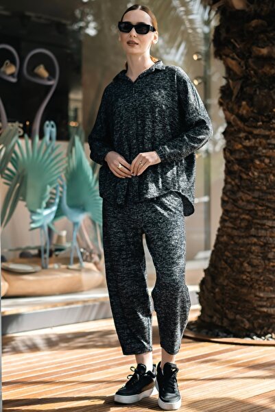 bb butik basic مجموعة مزدوجة ناعمة الملمس من الأسفل إلى الأعلى BBX0901