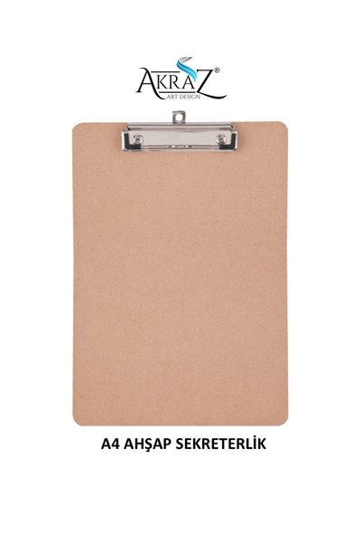 Akraz Art Design AHŞAP A4 SEKRETERLİK
