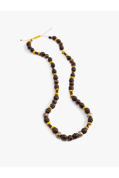 Koton Wooden Bead Detailed Necklace